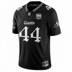 Alternative view of Cam Skattebo New York Giants Black Gothic Theme Limited Jersey - All Stitched