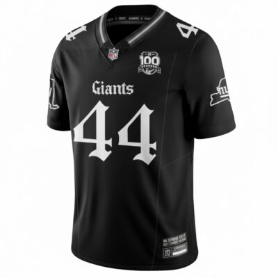 Alternative view of Cam Skattebo New York Giants Black Gothic Theme Limited Jersey - All Stitched