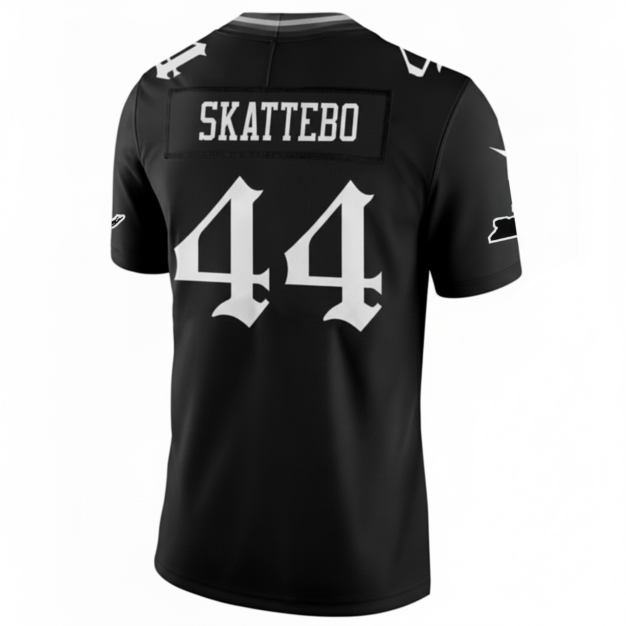 Cam Skattebo New York Giants Black Gothic Theme Limited Jersey - All Stitched - Image 3