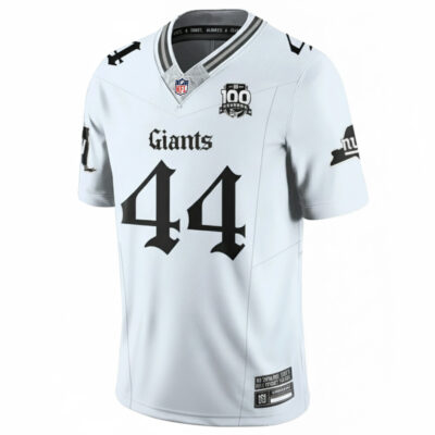 Alternative view of Cam Skattebo New York Giants White Gothic Theme Limited Jersey - All Stitched