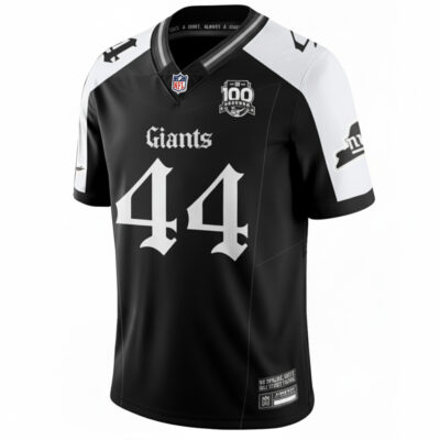 Alternative view of Cam Skattebo New York Giants Alternate Black Gothic Theme Limited Jersey - All Stitched