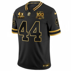 Alternative view of Cam Skattebo New York Giants 4x Champions Black Gold 100th Season Anniversary Jersey - All Stitched