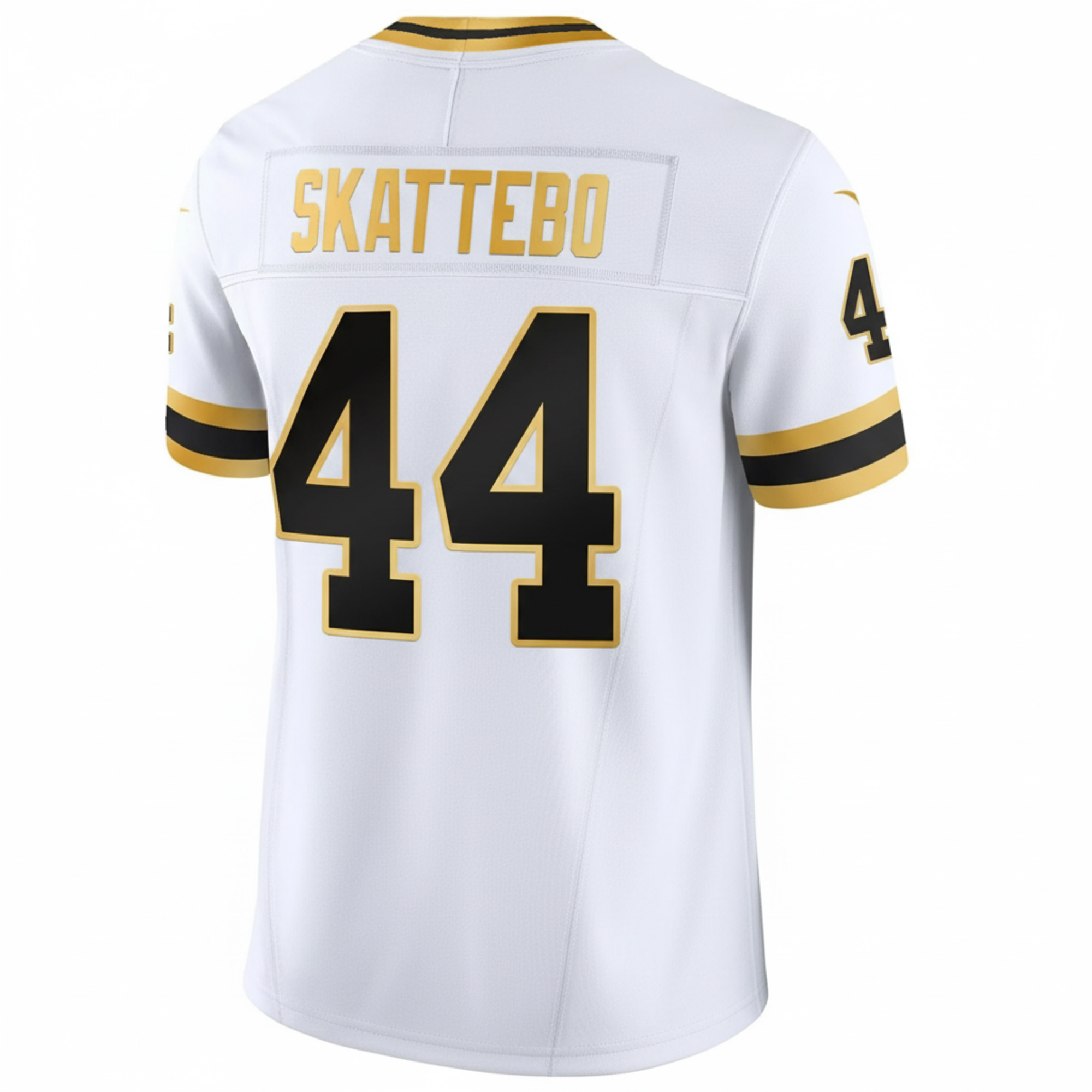 Cam Skattebo New York Giants 4x Champions White Gold 100th Season Anniversary Jersey - All Stitched - Image 3