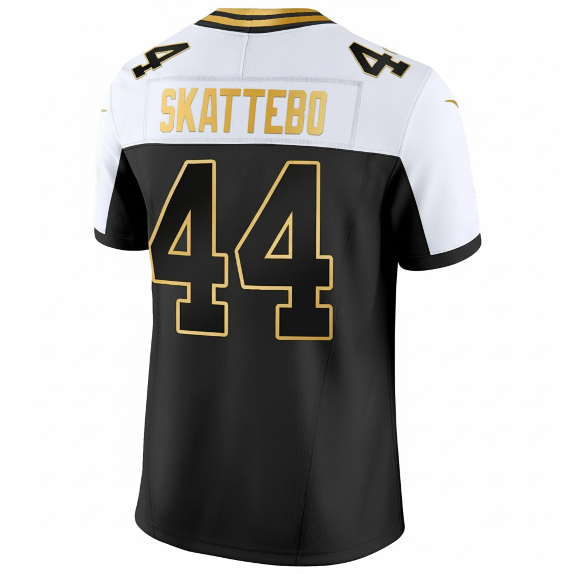 Cam Skattebo New York Giants 4x Champions Alternate Black Gold 100th Season Anniversary Jersey - All Stitched - Image 3