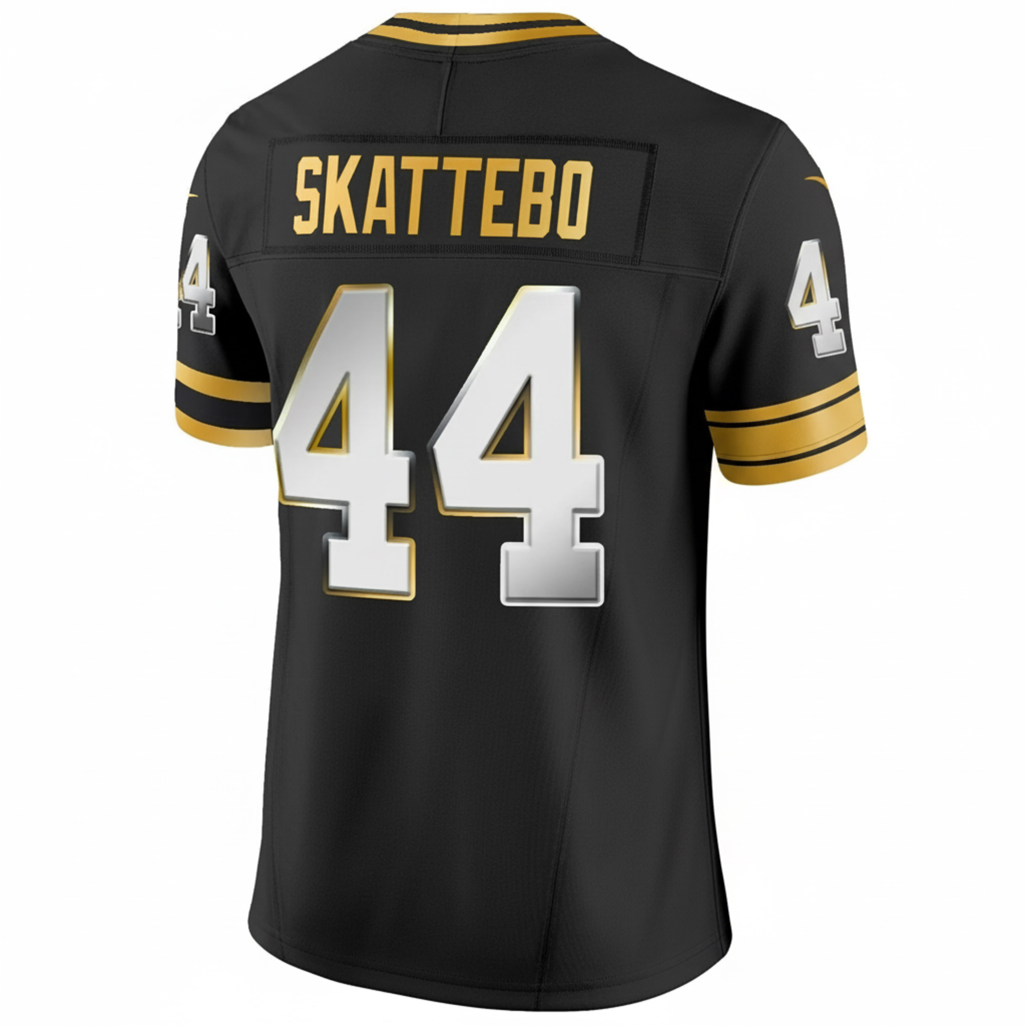 Cam Skattebo New York Giants 4x Champions Black Gold Limited 100th Season Anniversary Jersey - All Stitched - Image 3