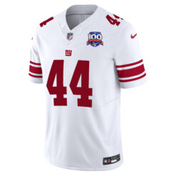 Alternative view of Cam Skattebo New York Giants 100th Season Anniversary White Vapor F.U.S.E Limited Jersey - All Stitched