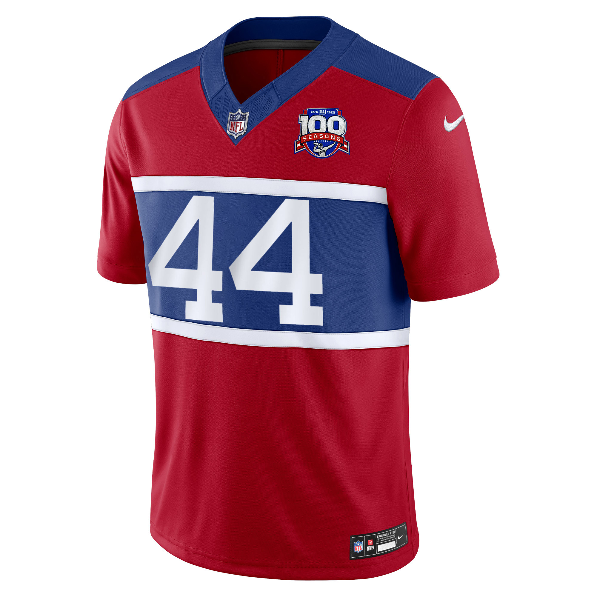 Cam Skattebo New York Giants 100th Season Anniversary Red Vapor F.U.S.E Limited Jersey - All Stitched - Image 2