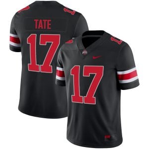 Carnell Tate Ohio State Buckeyes Football Black Game Jersey - All Stitched