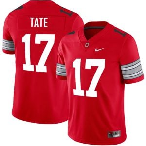 Carnell Tate Ohio State Buckeyes Football Scarlet Alternate Game Jersey - All Stitched