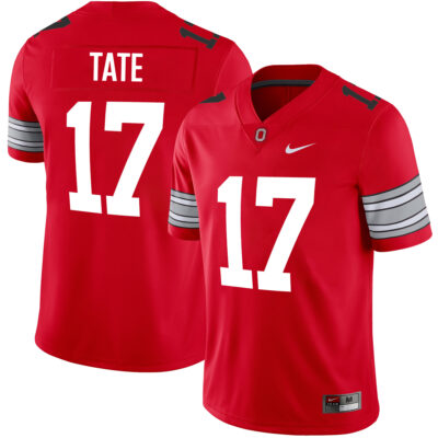 Carnell Tate Ohio State Buckeyes Football Scarlet Alternate Game Jersey - All Stitched
