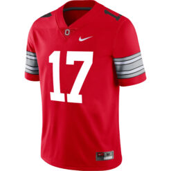 Alternative view of Carnell Tate Ohio State Buckeyes Football Scarlet Alternate Game Jersey - All Stitched