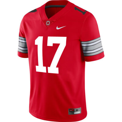 Alternative view of Carnell Tate Ohio State Buckeyes Football Scarlet Alternate Game Jersey - All Stitched