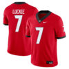 Lawson Luckie Georgia Bulldogs Football Red Home Game Jersey - All Stitched