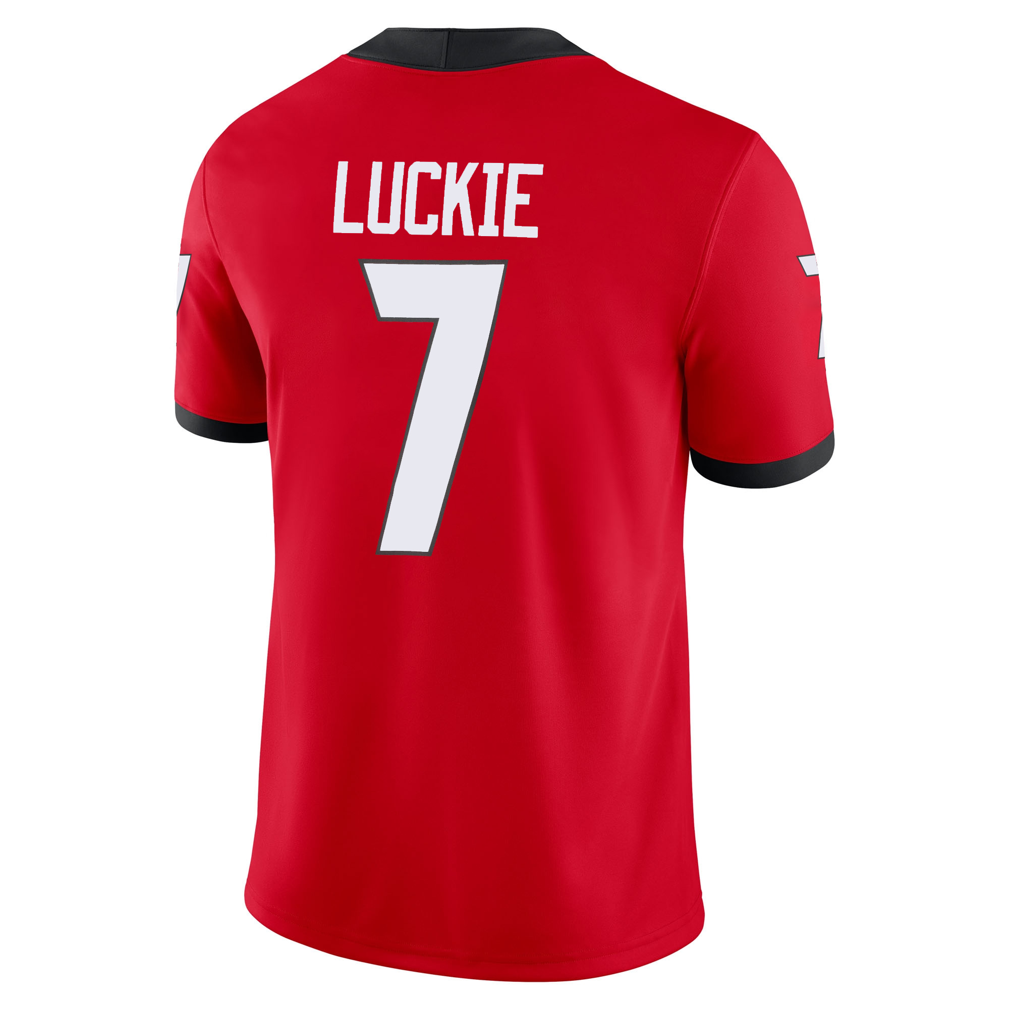 Lawson Luckie Georgia Bulldogs Football Red Home Game Jersey - All Stitched - Image 3