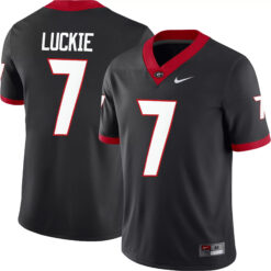 Lawson Luckie Georgia Bulldogs Football Black Alternate Game Jersey - All Stitched