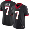 Lawson Luckie Georgia Bulldogs Football Black Game Jersey - All Stitched