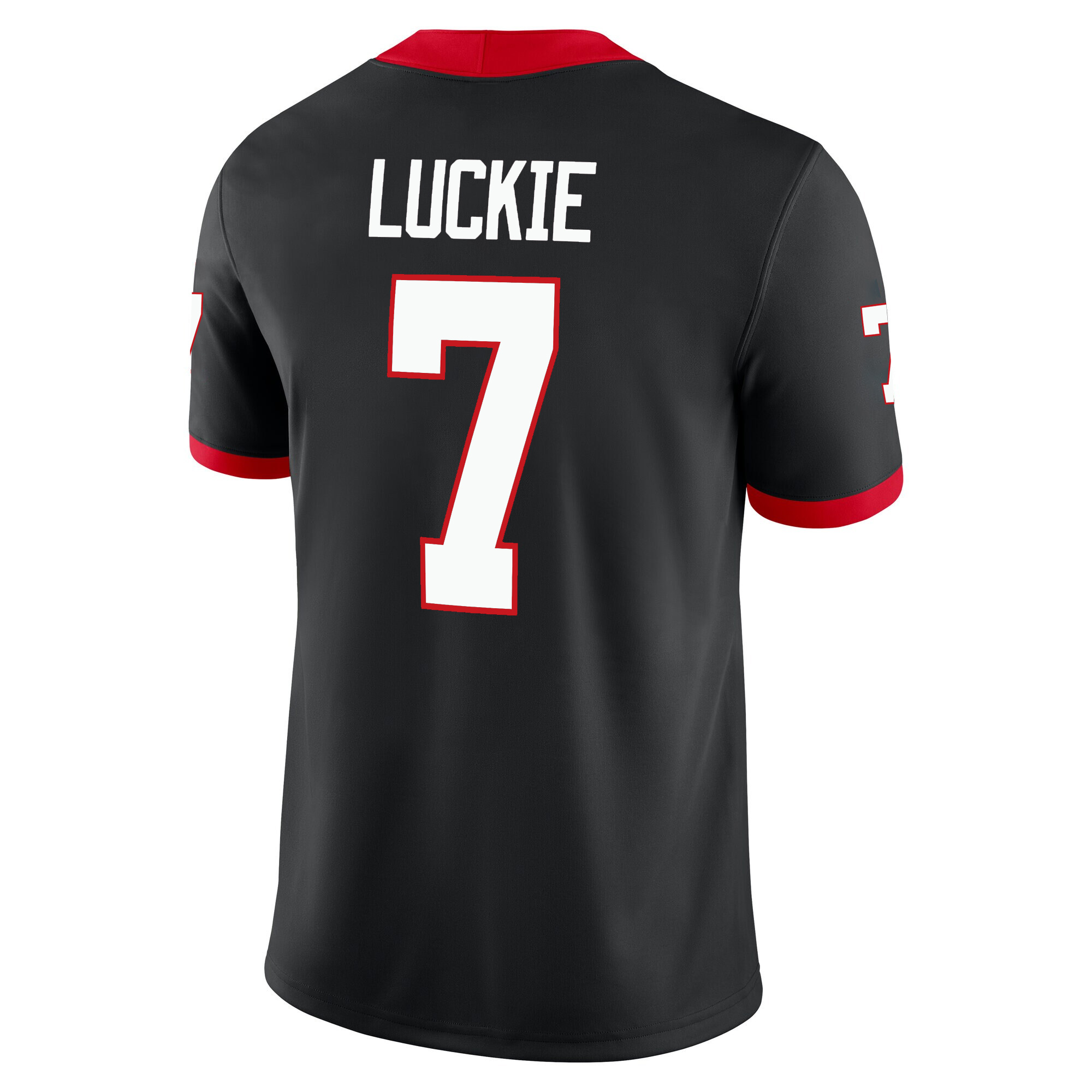 Lawson Luckie Georgia Bulldogs Football Black Game Jersey - All Stitched - Image 3