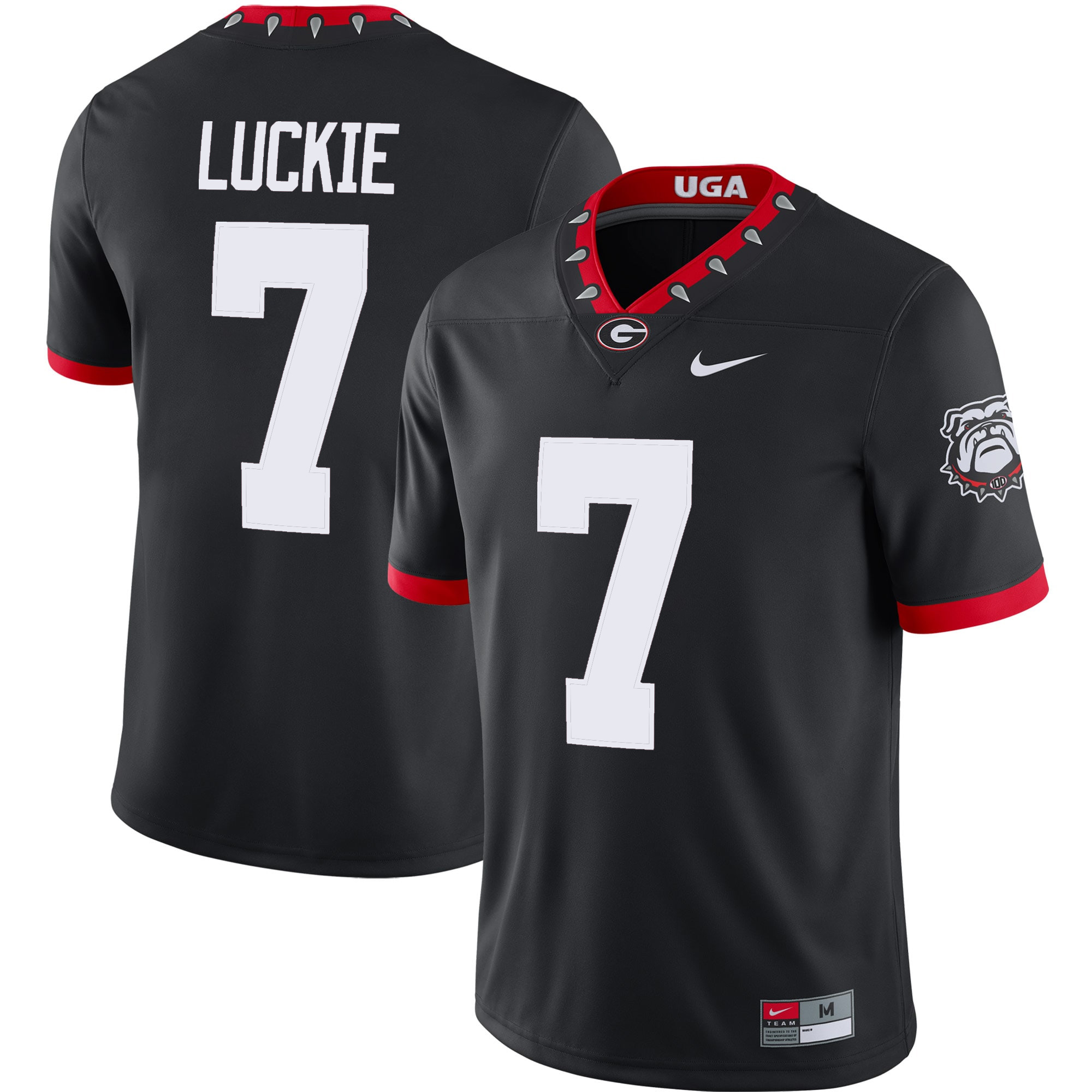 Lawson Luckie Georgia Bulldogs Football Black 1980 Throwback Jersey - All Stitched