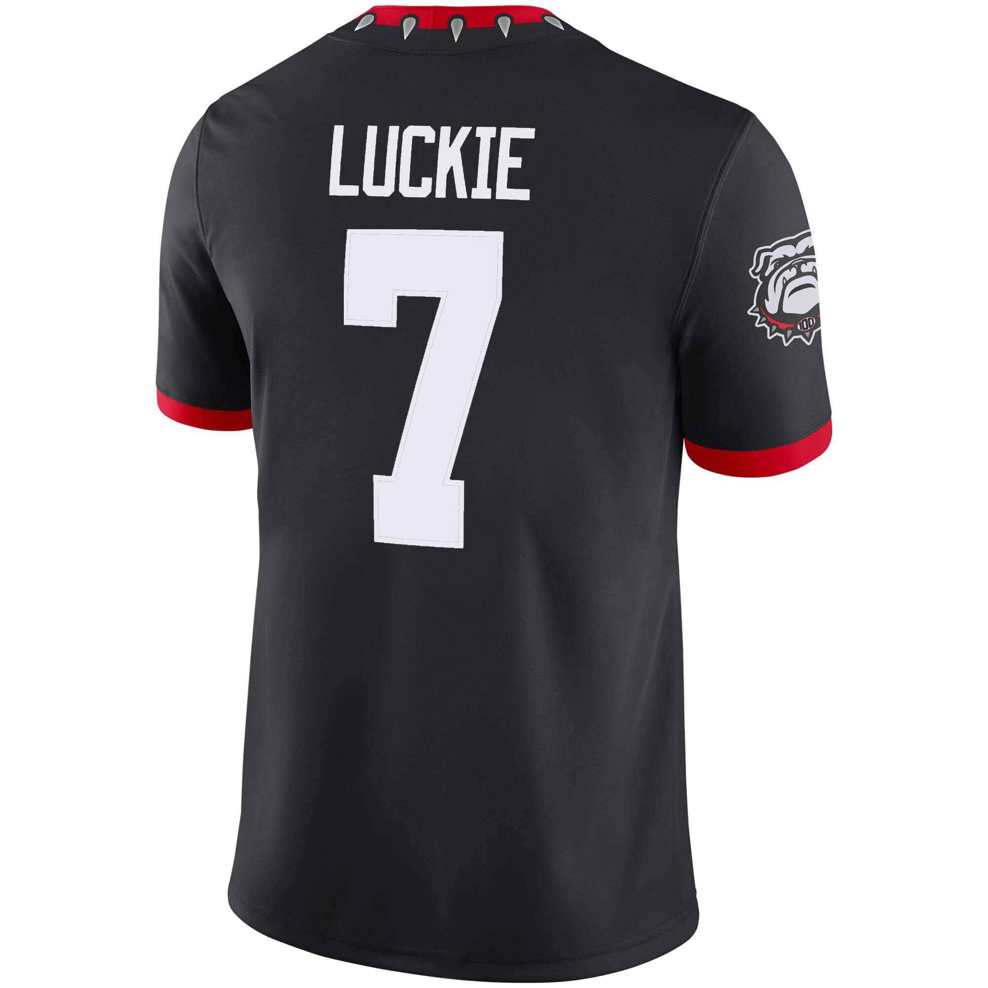 Lawson Luckie Georgia Bulldogs Football Black 1980 Throwback Jersey - All Stitched - Image 3