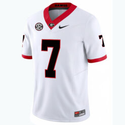 Alternative view of Lawson Luckie Georgia Bulldogs Football White Vapor F.U.S.E Limited Jersey w/ SEC Patch - All Stitched