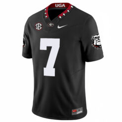 Alternative view of Lawson Luckie Georgia Bulldogs Football Black Vapor F.U.S.E Limited Jersey w/ SEC Patch - All Stitched