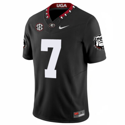 Alternative view of Lawson Luckie Georgia Bulldogs Football Black Vapor F.U.S.E Limited Jersey w/ SEC Patch - All Stitched