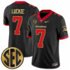 Lawson Luckie Georgia Bulldogs Football Black Gold Collection Limited Jersey w/ SEC Patch - All Stitched