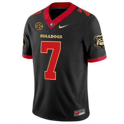 Alternative view of Lawson Luckie Georgia Bulldogs Football Black Gold Collection Limited Jersey w/ SEC Patch - All Stitched