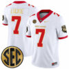 Lawson Luckie Georgia Bulldogs Football White Gold Collection Limited Jersey w/ SEC Patch - All Stitched