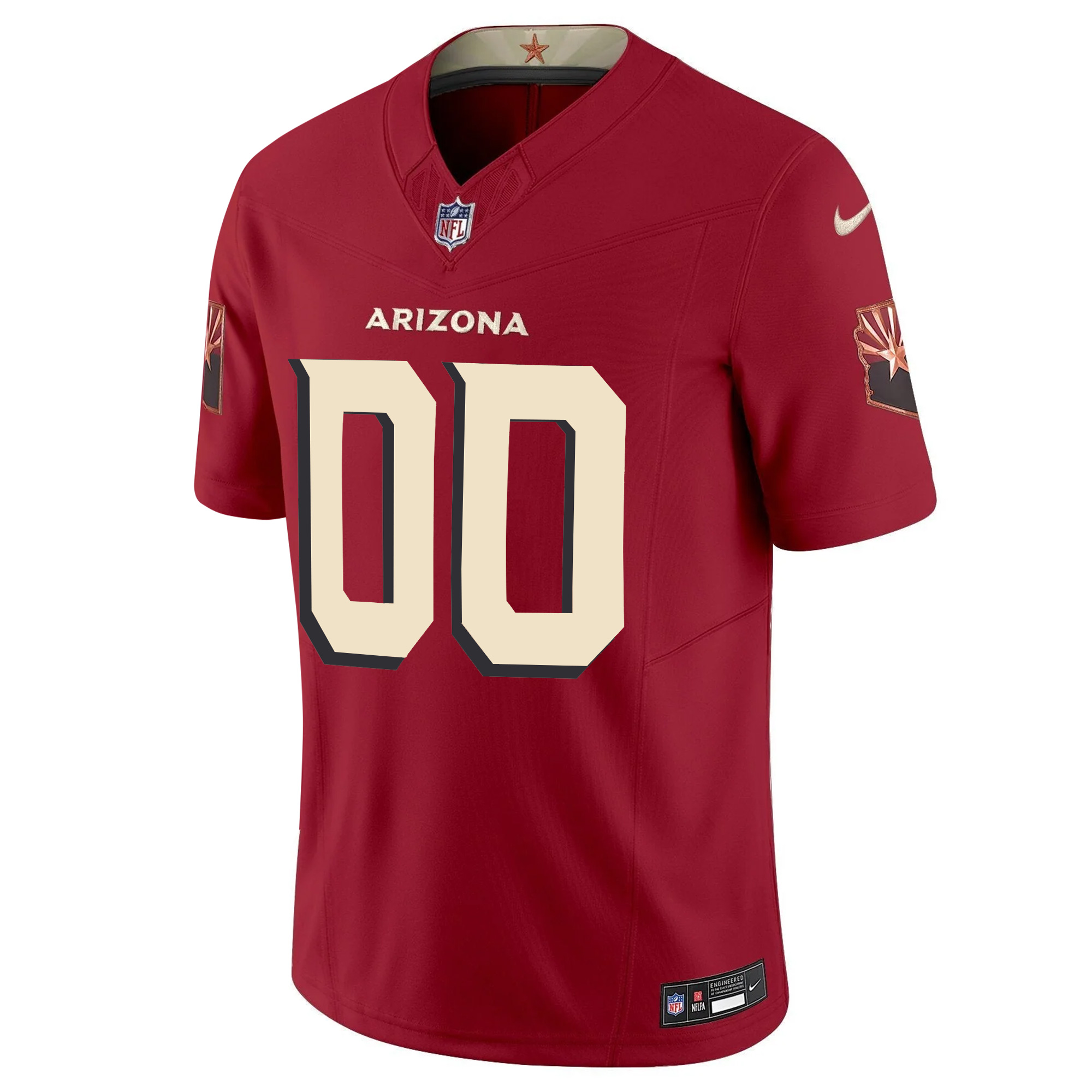 Custom Arizona Cardinals Cardinal 2025 Rivalries Collection Jersey - All Stitched - Image 2