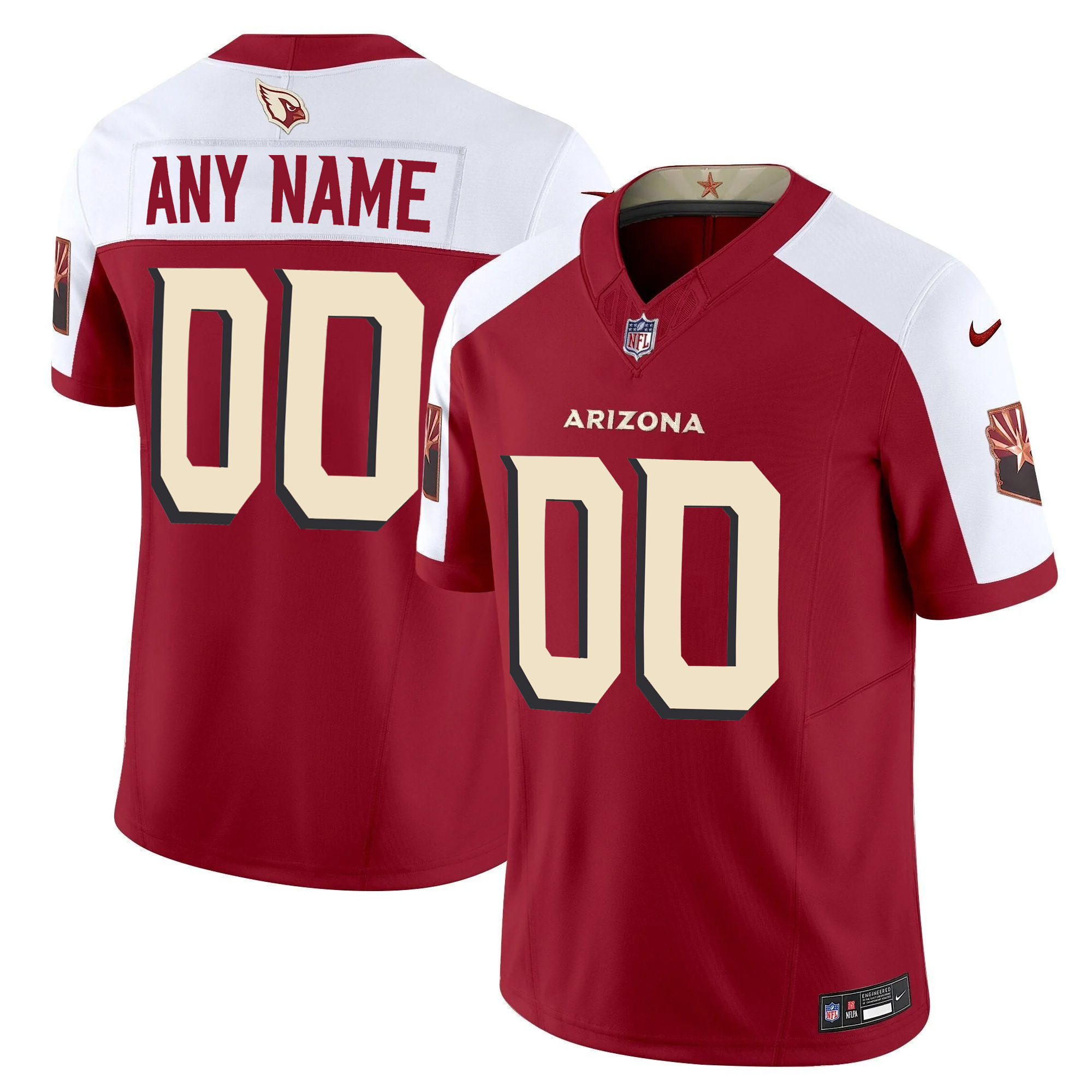 Custom Arizona Cardinals Alternate Cardinal 2025 Rivalries Collection Jersey - All Stitched