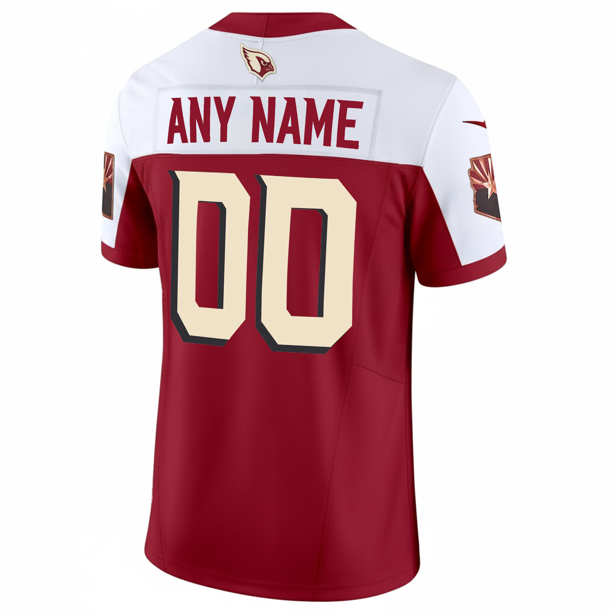 Custom Arizona Cardinals Alternate Cardinal 2025 Rivalries Collection Jersey - All Stitched - Image 3