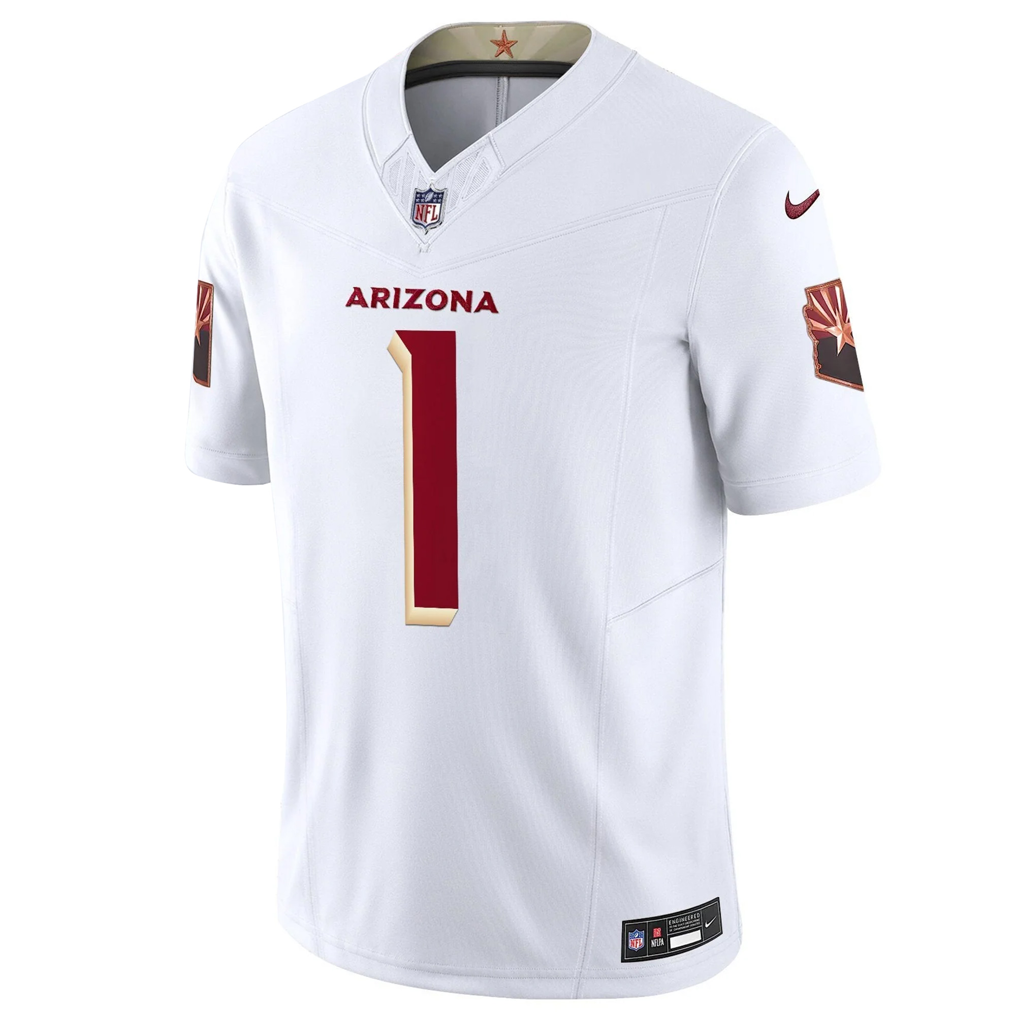Kyler Murray Arizona Cardinals White 2025 Rivalries Collection Jersey - All Stitched - Image 2