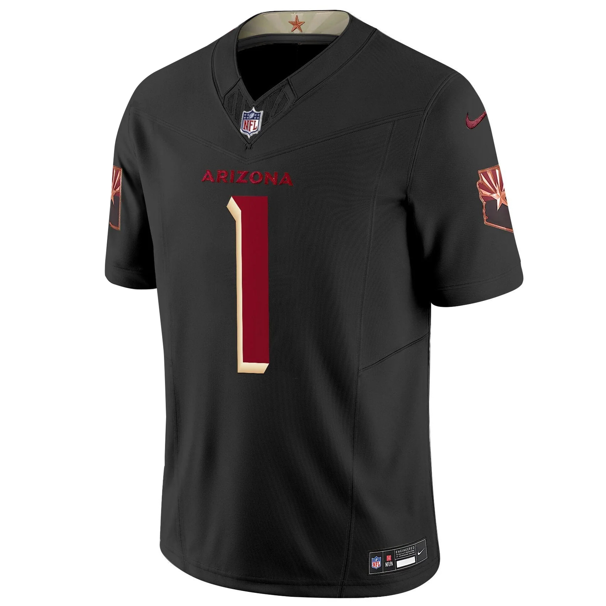 Kyler Murray Arizona Cardinals Black 2025 Rivalries Collection Jersey - All Stitched - Image 2