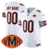 Custom Chicago Bears Honor Virginia Halas McCaskey White Vapor F.U.S.E Limited Jersey - All Stitched
