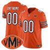 Custom Chicago Bears Honor Virginia Halas McCaskey Orange Vapor F.U.S.E Limited Jersey - All Stitched