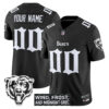 Custom Chicago Bears Gothic Theme Black Vapor F.U.S.E Limited Jersey - All Stitched