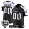 Custom Chicago Bears Gothic Theme Alternate Black Vapor F.U.S.E Limited Jersey - All Stitched