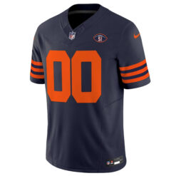 Alternative view of Custom Chicago Bears Dick Butkus Honor Navy Throwback Vapor F.U.S.E Limited Jersey - All Stitched