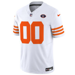 Alternative view of Custom Chicago Bears Dick Butkus Honor White Throwback Vapor F.U.S.E Limited Jersey - All Stitched