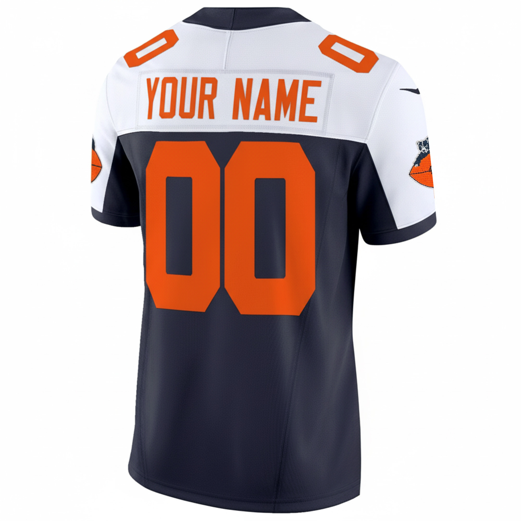 Custom Chicago Bears Dick Butkus Honor Alternate Navy Throwback Vapor F.U.S.E Limited Jersey - All Stitched - Image 3