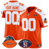 Custom Chicago Bears Dick Butkus Honor Alternate Orange Throwback Vapor F.U.S.E Limited Jersey - All Stitched