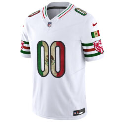 Alternative view of Custom Chicago Bears Mexico White Vapor F.U.S.E Limited Jersey - All Stitched