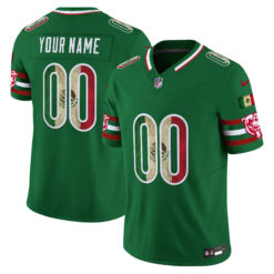 Custom Chicago Bears Mexico Green Vapor F.U.S.E Limited Jersey - All Stitched