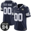 Custom Dallas Cowboys 94 Marshawn Kneeland Memorial Navy Limited Jersey - All Stitched