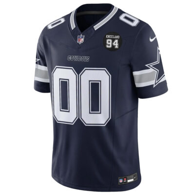 Alternative view of Custom Dallas Cowboys 94 Marshawn Kneeland Memorial Navy Limited Jersey - All Stitched