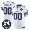 Custom Dallas Cowboys Dallas City Patch White Limited Jersey - All Stitched