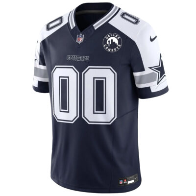 Alternative view of Custom Dallas Cowboys Dallas City Patch Navy Alternate Limited Jersey - All Stitched