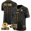 Custom Dallas Cowboys Est 1960 We Dem Boyz Patch Black Gold Limited Jersey - All Stitched