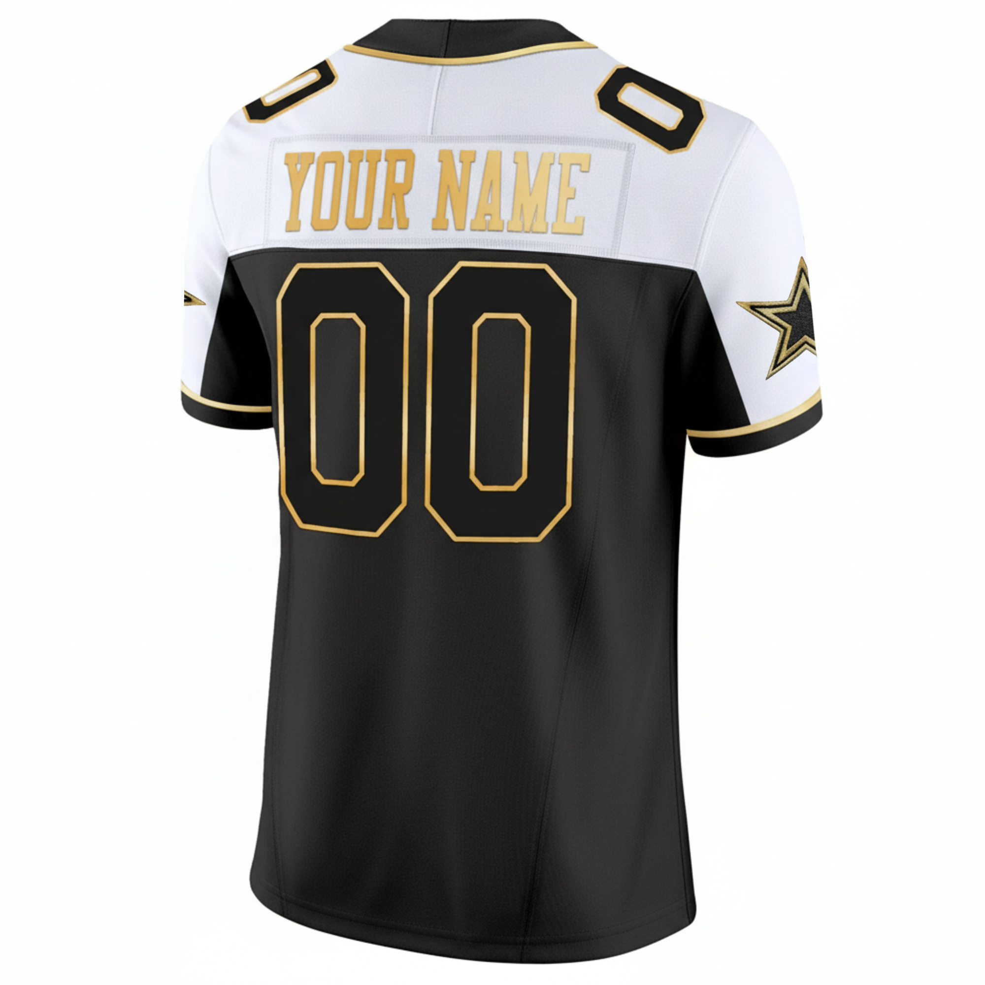 Custom Dallas Cowboys Est 1960 We Dem Boyz Patch Black Gold Alternate Limited Jersey - All Stitched - Image 3